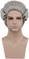 karlery Colonial Man Long Wave Gray Wig Halloween Costume Wig Anime Cosplay Wig (Gray