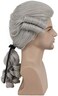 karlery Colonial Man Long Wave Gray Wig Halloween Costume Wig Anime Cosplay Wig (Gray