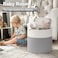 Goodpick Cotton Rope Basket with Handle for Baby Laundry Basket Toy Storage Blanket Storage Nursery Basket Soft Storage Bins-Natural Woven Basket, 15' &Atilde;&fnof;&acirc;&euro;&rdquo; 15' &Atilde;&fnof;&acirc;&euro;&rdquo; 14.2'