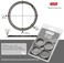Silipac Metal Key Rings Large Flat Split in Bulk Heavy Duty Strong Keyrings Round Keychains Attachment for Car Office Home Dog Tag