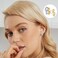 GEMSME White Gold Plated Teardrop Opal Dangle Earrings For Women