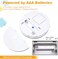 EVA LOGIK Window Alarm 4 Pack - Loud 120dB With Vibration Sensors for Any Window - Glass Break Security Sensor - Low Battery LED Indicator