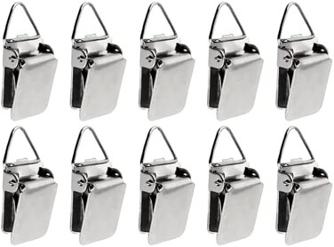 Wise Linkers Hanging Clips Pack of 10 Triangle Back Medium Power for Tapestry Small Rugs,Towel, Shawl and Paintings by &hellip;