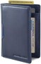 SERMAN BRANDS - Wallets for Men Slim Mens leather RFID Blocking Minimalist Card Front Pocket Bifold Travel Thin, Luxe Blue 5.0, Slim