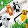 Kathfly 8 Pieces Cute Animal Knobs Kids Handles Ceramic Knobs Child Drawer Pulls Animal Cabinet Handles Lovely Cupboard Knobs Nursery Drawer Handles with Screws for Room Bedroom Bathroom Kitchen Door