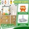 Kathfly 8 Pieces Cute Animal Knobs Kids Handles Ceramic Knobs Child Drawer Pulls Animal Cabinet Handles Lovely Cupboard Knobs Nursery Drawer Handles with Screws for Room Bedroom Bathroom Kitchen Door