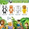 Kathfly 8 Pieces Cute Animal Knobs Kids Handles Ceramic Knobs Child Drawer Pulls Animal Cabinet Handles Lovely Cupboard Knobs Nursery Drawer Handles with Screws for Room Bedroom Bathroom Kitchen Door