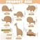 Qunclay Wooden Animal Cabinet Knobs Decorative Wood Dresser Knobs with Screws Dresser Pulls Wood Marine Woodland Animals Knobs Furniture Knobs Nursery Drawer Handles for Decor (Zoo, 6 Sets