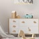 Qunclay Wooden Animal Cabinet Knobs Decorative Wood Dresser Knobs with Screws Dresser Pulls Wood Marine Woodland Animals Knobs Furniture Knobs Nursery Drawer Handles for Decor (Zoo, 6 Sets