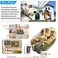AMOCAM Video Intercom System, 7" Monitor Video doorphone Doorbell System, Wired Video Door Phone HD Camera kits Support Unlock, Monitoring, Dual-way Intercom for Villa House Office Apartment