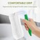 Amazer Scrub Brush for Cleaning Comfort Grip Shower Scrubber Stiff Bristles with Handle Heavy Duty Cleaner Brush for Tub Sink Carpet Floor - Pack of 2 (GreenGreen