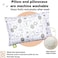 KeaBabies Toddler Pillow with Pillowcase - My Little Dreamy Pillow - Organic Cotton Toddler Pillows for Sleeping, Kids Pillow, Travel Pillows for Sleeping, Mini Pillow, Toddler Bed Pillows (KeaSafari