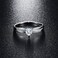 AVECON Women's Solid 925 Sterling Silver Heart Cut Cubic Zirconia Eternity Solitaire Engagement Promise Ring for Her