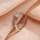 AVECON Women's Solid 925 Sterling Silver Heart Cut Cubic Zirconia Eternity Solitaire Engagement Promise Ring for Her