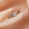 AVECON Women's Solid 925 Sterling Silver Heart Cut Cubic Zirconia Eternity Solitaire Engagement Promise Ring for Her