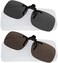 نظارات شمسية بمشبك من Success Eyewear، قابلة للطي، مستقطبة، تُثبت على النظارات الطبية، مع حافظة مرفقة.
