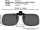 نظارات شمسية بمشبك من Success Eyewear، قابلة للطي، مستقطبة، تُثبت على النظارات الطبية، مع حافظة مرفقة.