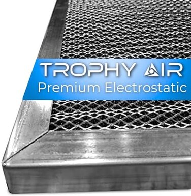 Trophy Air Washable Electrostatic HVAC Furnace Air Filter, Lasts a Lifetime, 6 Stage Permanent Air Filter, Healthier Home or Office, Made in The USA - Increases Airflow (12x30x1