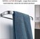 BESy Brass Hand Towel Bar for Bathroom Polished Chrome Bathroom Accessories Fixtures Rustproof Wall Mounted Towel Rack Hanger 12 Inch