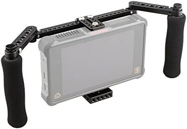 CAMVATE Monitor Cage with Adjustable Handles for 5 inch and 7 inch LCD Monitors - 1871