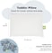 KeaBabies My Little Dreamy Toddler Pillow With Pillowcase - 13x18 Organic Cotton for Sleeping, Kids, Travel - Mini Bed Pillow (UpAway