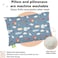 KeaBabies My Little Dreamy Toddler Pillow With Pillowcase - 13x18 Organic Cotton for Sleeping, Kids, Travel - Mini Bed Pillow (UpAway