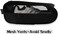 Getfitsoo Golf Shoes Bag, Black Polyester Zippered Sport Shoes Bag with Mesh Panel for Protecting Shoes and Preventing Odors, Top Handle for Easy Storage and Travel