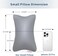 Pro Goleem Small Pillow 11&rsquo;&rsquo;x6&rsquo;&rsquo;x2.5&rsquo;&rsquo; for Traveling and Sleeping with Name Tag Tiny Pillow for Kids and Cat Nap Mini Pillows for Office or Car Neck Lumbar Rest, Gray