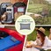Pro Goleem Small Pillow 11&rsquo;&rsquo;x6&rsquo;&rsquo;x2.5&rsquo;&rsquo; for Traveling and Sleeping with Name Tag Tiny Pillow for Kids and Cat Nap Mini Pillows for Office or Car Neck Lumbar Rest, Gray