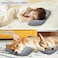 Pro Goleem Small Pillow 11&rsquo;&rsquo;x6&rsquo;&rsquo;x2.5&rsquo;&rsquo; for Traveling and Sleeping with Name Tag Tiny Pillow for Kids and Cat Nap Mini Pillows for Office or Car Neck Lumbar Rest, Gray