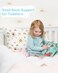 Babebay Toddler Pillow,13X18 Toddler Pillows for Sleeping, Machine Washable Kids Pillow with Pillowcase, Perfect for Travel, Toddlers Cot (Sunshine Rainbow