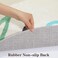 Topotdor Rainbow Round Kids Play Rug Alphabet Nursery Area Rug Extra Large Soft Crawling Play Mat for Children Toddlers Bedroom (71 inch, Multi Color