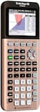 آلة حاسبة بيانية ملونة من تكساس إنسترومنتس طراز TI-84 Plus CE، لون ذهبي وردي (معدني)