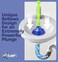 Luigi's Large Sink and Drain Plunger for Kitchens, Bathrooms, Sinks, Baths, Waste Pipes and Showers. Heavy Duty, Powerful, Commercial Style 'Plumbers Plunger' with Large Bellows