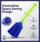 Luigi's Large Sink and Drain Plunger for Kitchens, Bathrooms, Sinks, Baths, Waste Pipes and Showers. Heavy Duty, Powerful, Commercial Style 'Plumbers Plunger' with Large Bellows