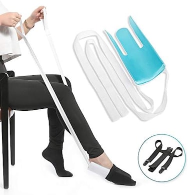 Fanwer Sock Aid Tool and Pants Assist for Elderly, Disabled,Pregnant, Diabetics - Pulling Assist Device - Socks Helper