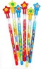 TINYMILLS Tiny Mills 24 Pcs Building Blocks Brick Multi Point Stackable Pencil with Eraser for Brick Birthday Party Favor Prize Carnival Goodie Bag Stuffers Classroom Rewards Pinata Fillers