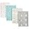 Luvable Friends Unisex Baby Cotton Flannel Burp Cloths, Blue, One Size