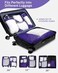 Gonex Compression Packing Cubes, Extensible Storage Mesh Bags Organizers, 6 PCS Purple, LMSXSSlimLaundry Bag