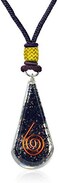Orgonite Crystal Emotional Body Purification Black Tourmaline Tear Drop Pendant for Strengthen Immune System - Swallows Negative Energy - Positivity