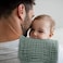 Looxii Muslin Burp Cloths 100% Cotton Large 20''x10'' Extra Soft and Absorbent 6 Pack Baby Burping Cloth for Boys Girls (Dark Green
