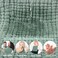 Looxii Muslin Burp Cloths 100% Cotton Large 20''x10'' Extra Soft and Absorbent 6 Pack Baby Burping Cloth for Boys Girls (Dark Green