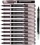 Morning Glory Pro Mach Roller Ball Pen - 0.38 mm-Fine Point Tip (Pack of 12 Pens