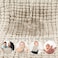 Looxii 100% Cotton Muslin Burp Cloths Large 20''x10'' Extra Soft and Absorbent 6 Pack Baby Burping Cloth for Boys and Girls (Apricot