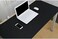 KINGFOM Desk Mat Pad Blotter Protector, PU Leather Desk Mat Laptop Keyboard Mouse Pad with Comfortable Writing Surface Waterproof(Black/47.2" x 23.6