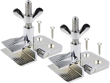 EQUTY BAYMERS 2 Pcs of Silk Screen Printing Hinge Clamps for Screen Printing Frame Machine,for Fixing Screen Printing Mesh,Screen Printing DIY Tool,4 Screws Included in The Package.