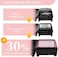 Gonex Compression Packing Cubes, 4pcs Expandable Storage Travel Luggage Bags Organizers (Pink