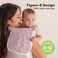 KeaBabies Organic Burp Cloths for Baby Boys and Girls - 5-Pack Super Absorbent Burping Cloth, Burp Clothes, SoftPlush Newborn Towel, Milk Spit Up Rags, Burpy Cloth Bib for Unisex, Burping Rags (Blooms