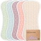 KeaBabies Organic Burp Cloths for Baby Boys and Girls - 5-Pack Super Absorbent Burping Cloth, Burp Clothes, SoftPlush Newborn Towel, Milk Spit Up Rags, Burpy Cloth Bib for Unisex, Burping Rags (Blooms