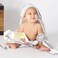 Burt's Bees Baby Infant Hooded Towels Honey Bee Organic Cotton, Unisex Bath Essentials and Newborn Necessities, Soft Nursery Towel with Hood Set, 2-Pack Size 29 x 29 Inch